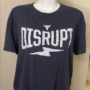 Under Armour DISRUPT black cotton logo Graphic Tee XL
